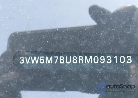 2024 Volkswagen Jetta 1.5T S z USA, uszkodzony, nr VIN 3VW5M7BU8RM093103